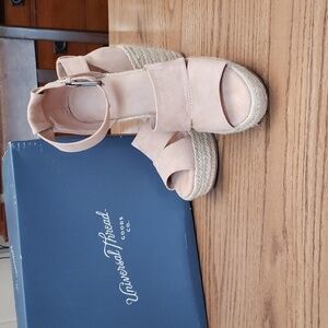 Espadrilles Faux Suede. Size 9.5 Nude Blush color